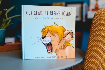 'Well roared, little Lioness’ – the first LAX VOX® picture book. (German)