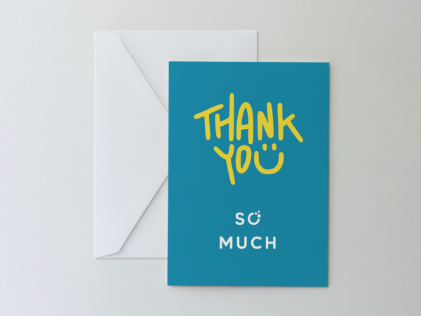 Grußkarte: Thank you so much!