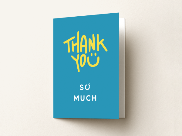 Grußkarte: Thank you so much!