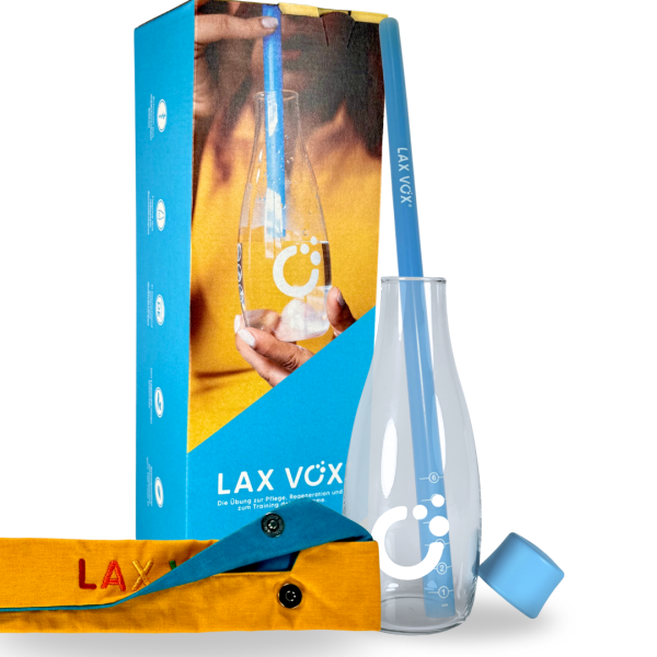 LAX VOX®–Set Bag & Bottle (packaged)